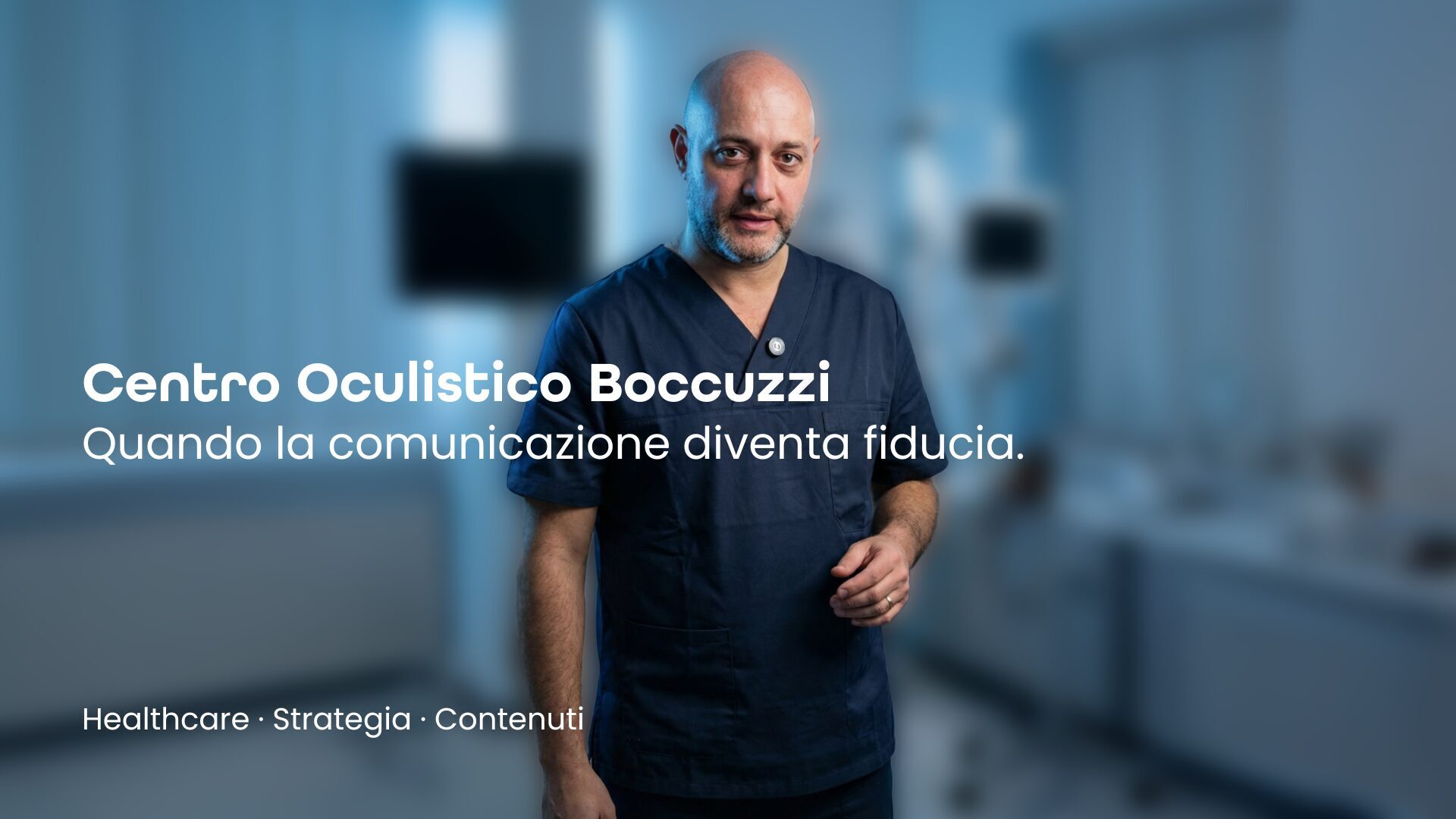 Banner portfolio Centro Oculistico Boccuzzi - Quando la comunicazione diventa fiducia - Healthcare content creation by Makeba Factory